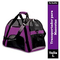 Transportador Grande de Gato o Perro Pequeño Morado